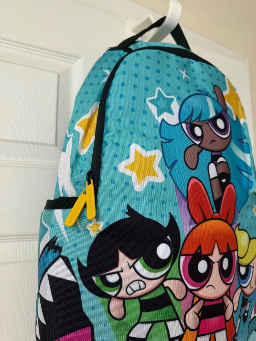 Sprayground Powderpuff Girls Limited Edition Shark Backpack Cartoon Bag